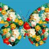 Floral Butterfly Paint By Numbers