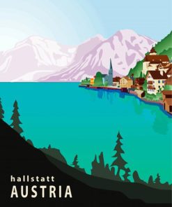 Hallstatt Poster Paint By Numbers