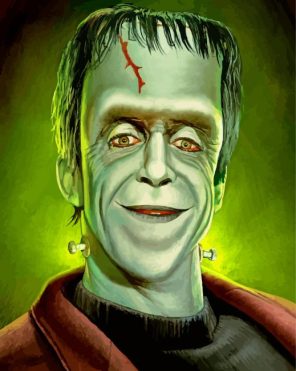 Herman Munster Paint By Numbers - My Paint By Numbers