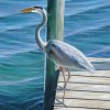 Heron On Dock Paint By Numbers