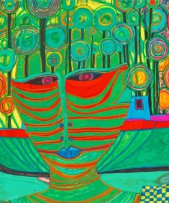 Hundertwasser Columbus Rainy Day In India Paint By Numbers