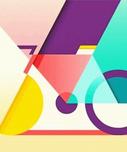 Illustration Abstract Bike Paint By Numbers