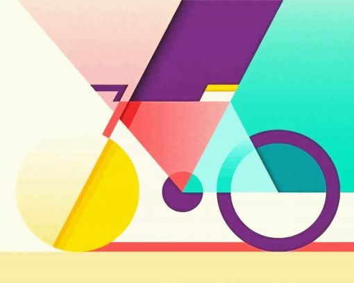 Illustration Abstract Bike Paint By Numbers