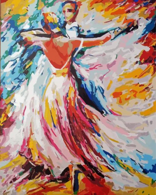 Impressionism Couple Dancing Paint By Numbers