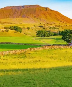 Ingleborough Mountain Landscape Paint By Numbers