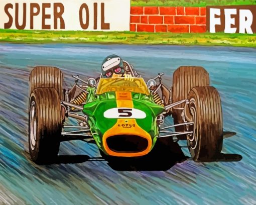 Jim Clark F1 Lotus Paint By Numbers