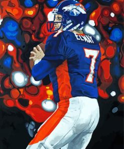 John Elway Player Art Paint By Numbers
