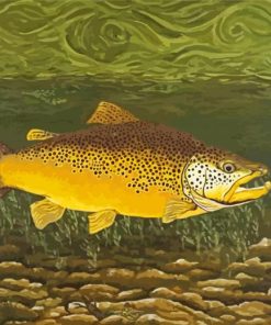 Lake Trout Fish Art Paint By Numbers