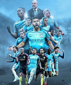 Manchester City Players Football Club Paint By Numbers