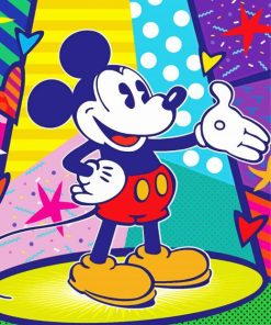 Mickey Mouse Pop Art Paint By Numbers