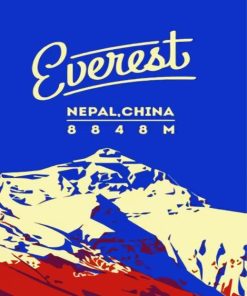 Mount Everest Art Paint By Numbers