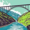 New River Gorge National Park Illustration Paint By Numbers