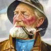 Old Man Sailor Paint By Numbers