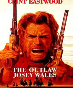 Outlaw Josey Wales Poster Paint By Numbers