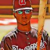 Ozzie Albies Illustartion Paint By Numbers