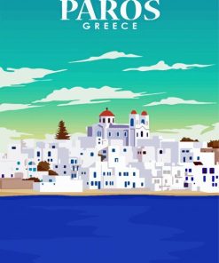Paros Greece Paint By Numbers