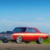 Red Dodge Dart Paint By Numbers