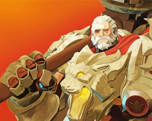 Reinhardt Character Art Paint By Numbers