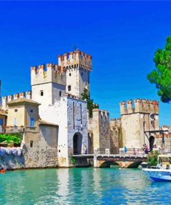 Scaligero Castle Sirmione Paint By Numbers