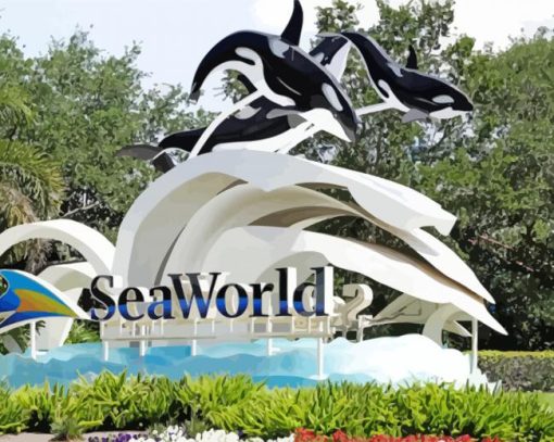 SeaWorld Florida Paint By Numbers