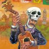 Skull Guitar Illustration Paint By Numbers