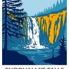 Snoqualmie Falls Washington Poster Paint By Numbers