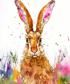Splatte Rabbit Animal Paint By Numbers