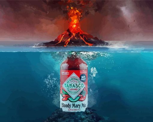 Tabasco Volcano Paint By Numbers