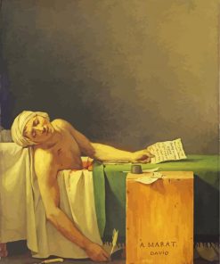 The Death Of Marat By Jacques Louis David Paint By Numbers