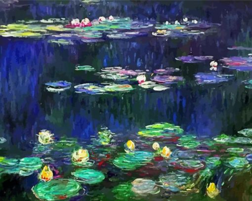 The Water Lilies Green Reflections Paint By Numbers