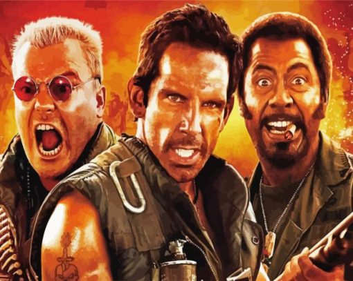 Tropic Thunder Illustration Paint By Numbers