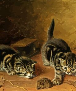 Two Tabby Cats Paint By Numbers