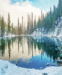 Winter Grassi Lakes Canada Paint By Numbers