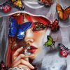 Woman Butterflies Paint By Numbers