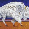 Abstract White Buffalo Paint By Numbers