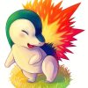 Adorable Cyndaquil Paint By Numbers