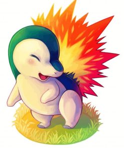 Adorable Cyndaquil Paint By Numbers