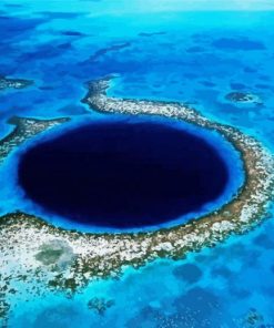 Aesthetic Blue Hole Paint By Numbers