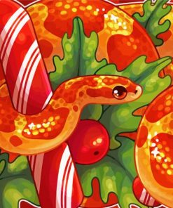 Aesthetic Corn Snake Illustration Paint By Numbers