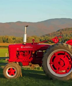 Aesthetic Farmall Tractor Paint By Numbers