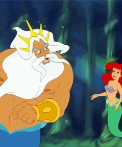 Aesthetic King Triton Ariel Paint By Numbers