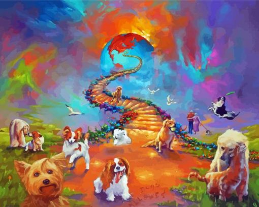 All Dogs Go To Heaven Paint By Numbers