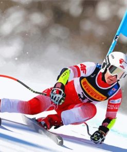 Alpine Skiing Sport Paint By Numbers
