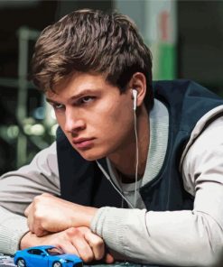 Ansel Elgort In Baby Driver Paint By Numbers