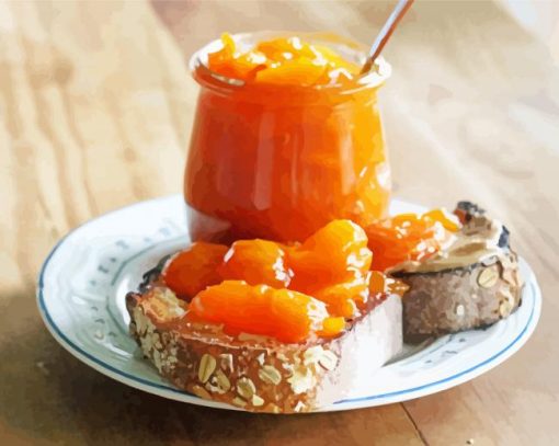 Apricot Jam Paint By Numbers