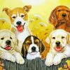 Beautiful Dogs In Autumn Paint By Numbers