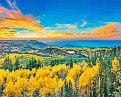 Beautiful Landscape Grand Mesa Paint By Numbers