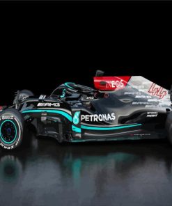 Black F1 Mercedes Paint By Numbers