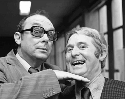 Black And White Morecambe And Wise Paint by Numbers
