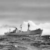 Black And White Liberty Ship Paint By Numbers